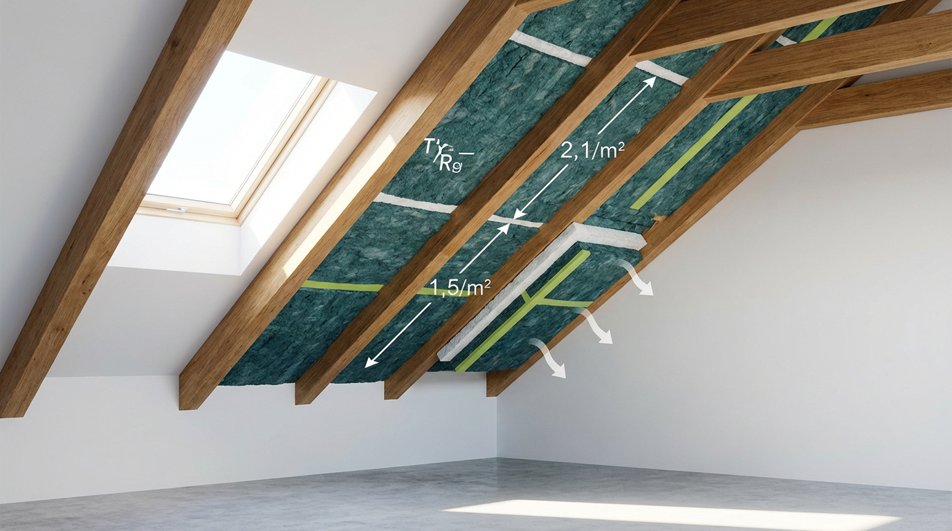 Isolation de combles moderne